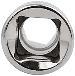 X-dree 1/2-inčni kvadratni pogon 12mm 6 bod Hex udarna utičnica srebrni ton (Unidad Cuadrada de 1/2 ', 12