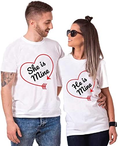 Majica zaljubljenih žena Muška Valentines Day Darov Da li je moja majica Mojne majice Parovi mine kratkih rukava vrhovi