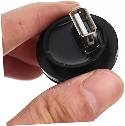 Milisten 3pcs priključak USB kabel USB adapteri USB utikači USB pribor za pregrada za pregrada za proširenje sučelje USB montiranje ženskog metalnog crnog motocikla