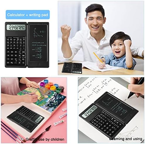 Naučni kalkulatori, LvesUnny multifunkcionalni naučni kalkulator sa Notepad, 10-znamenkasti veliki ekran, savršena školska pribor za studente, idealna za osnovno učenje matematike