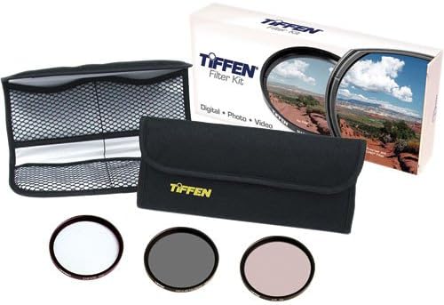 Tiffen 82DVVEK 82mm video Essentials DV Filter komplet uključuje Clear, CP, Warm UV i torbicu