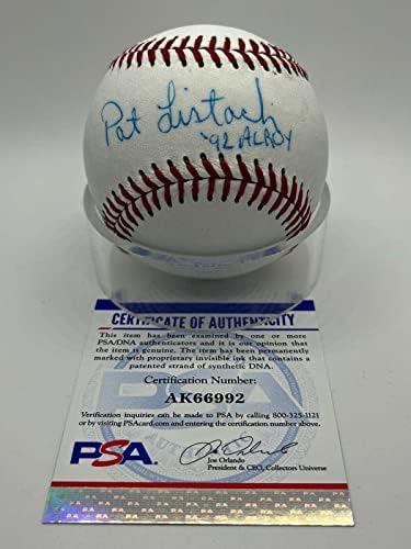 Pat Listach 92 Al Roy Piwers potpisan Autograph Wilson bejzbol PSA DNK * 92 - autogramirani bejzbol