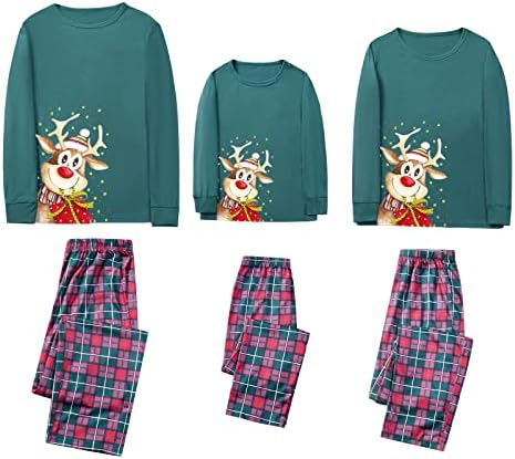 Pajama hlače za obitelj podudaranje porodičnih pidžama setovi božićne jelene božićne pidžame za obitelj plus veličine