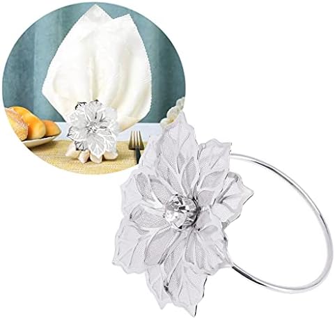 Ganfanren 8 komada cvijeća ukras salveta za salvetu zadrška za vjenčanje banket hotelskih stola