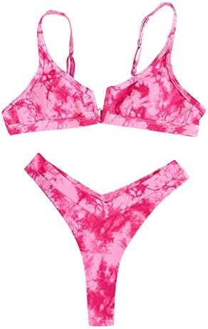 Ženski Bikini Kupaći kostimi srednjeg rasta cvjetni & nbsp;štampani kupaći kostimi na plaži Pertlaju brazilske