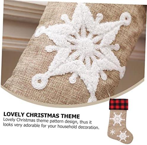 Nolitoy 1pc Božićne čarape Nativijski ukrasi za djecu Božićna dekoracija drvca Božićni časopis