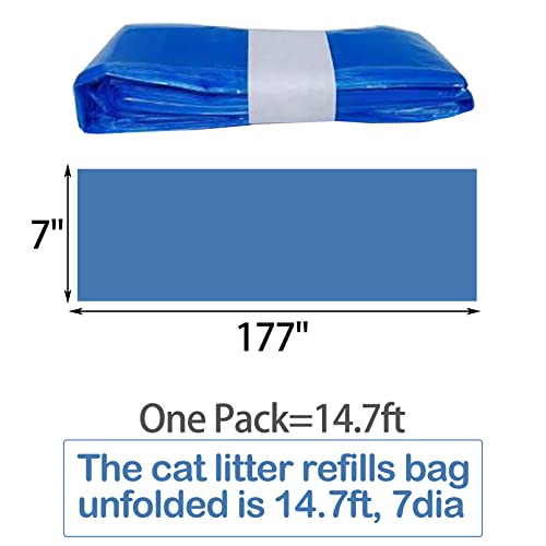 Apatal 12 paketa torba za punjenje mačjeg otpada, kompatibilna sa odlaganjem za punjenje smeća uložak za ponovno