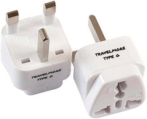 2 Pack UK Travel Adapter Za tip G Plug - radi sa električne utičnice u Velikoj Britaniji, Hong