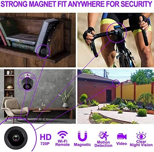 Pusokei mini sigurnosna kamera, kompaktna unutrašnja pametna sigurnosna kamera, 1080p Nightshot Mini veličine
