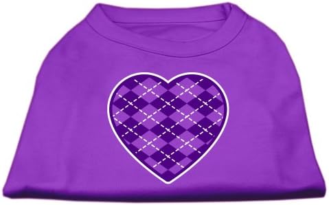 Mirage Pet proizvodi Argyle Heart Purple Screen Scret Majica Purple Med