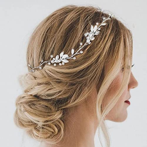 EASEDAILY Rhinestone Bride Wedding Hair loza zlatni list Crystal Bridal Headpiece traka za glavu