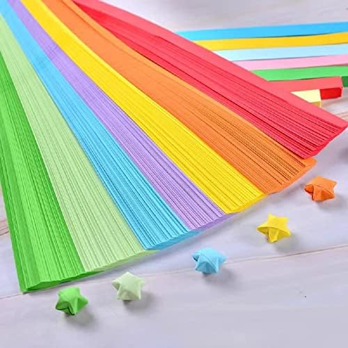 400pcs Rainbow Premjede Origami Lucky Paper Stars za Chirstmas Novogodišnja zabava Favoriti Godišnjicu Vjenčanje