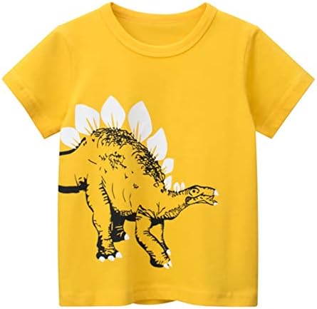 Majica za dječake Toddler Kids Baby Boys Girls Dinosaur Kratki rukav Crewneck T majice Tee Tee Odeća za majicu
