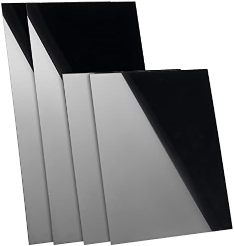 PH PandaHall Arilna ploča crna, 4kom akrilni Lim 7, 8x5, 9 pravougaoni liveni Panel sa dve