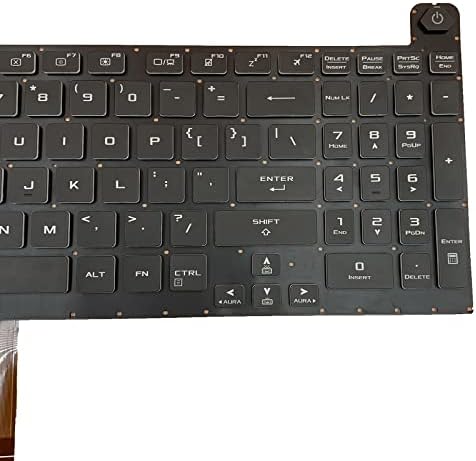 Siakoocty Laptop zamjena američki raspored šareno pozadinsko osvjetljenje tastatura za Asus ROG