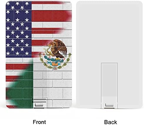 US Mexico zastave granična zidna kreditna kartica USB flash diskovi Personalizirani memorijski