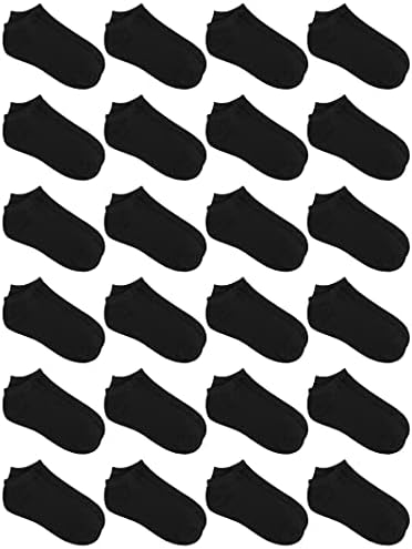 URATOT 24 parovi dečijih čarapa sa niskim rezom za dečake ili devojčice pola jastuka za čarape
