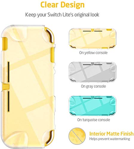 AKNES Case Cover Nintendo Switch Lite Case, Slim Clear Meki TPU, fleksibilni poklopac silikonskog rukohvata