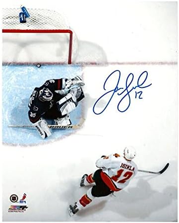 Jarome Iginla potpisao Calgary Flames 8 x 10 fotografija - 70592 - autogramirane NHL fotografije