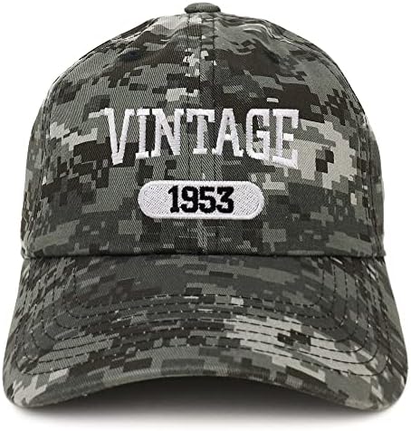 Trendy prodavnica odjeće Vintage 1953 vezena 70. rođendan opuštena pamučna kapa