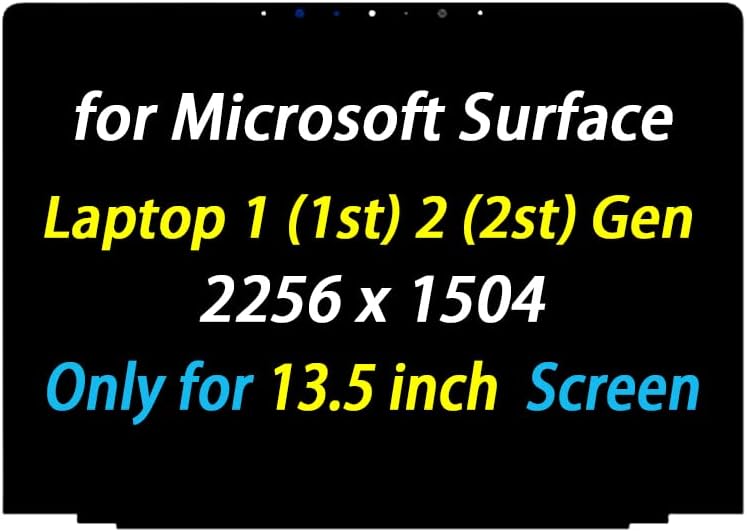 PEHDPVS 13.5 Zamjena ekrana Kompatibilan sa Microsoftovim površinskim laptopom 1 Gen / laptop 2 Gen 1769 2256