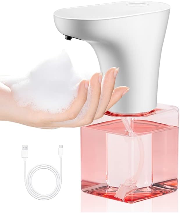 Automatski raspršivač sapuna, automatsko pjenjenje raspršivač bez dodirnog sapuna za djecu, IPX6 vodootporan Slatki pjena za sanitet za kupaonice, 8.7oz / 250ml