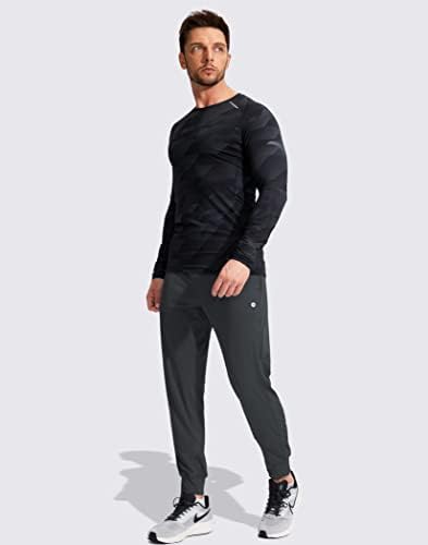 Viodia Muški jogeri sa džepovima sa patentnim zatvaračem Atletski pokretni trenerke za muškarce Workout Traing