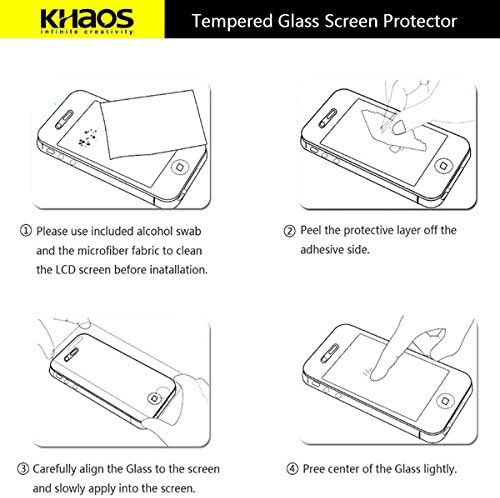 Khaos za iPhone 8 HD zaštitni ekran od prozirnog kaljenog stakla, pokrivenost preko celog ekrana sa doživotnom