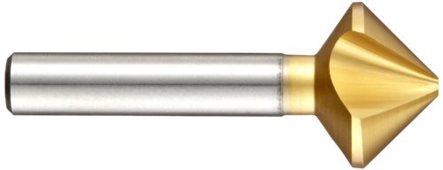 Magafor 4831 Kobaltni čelik Jednoj end-end counderink, limenki premaz, 3 flaute, 90 stupnjeva, okrugli nosač, 0,394 shank dia., 0,807 dija.