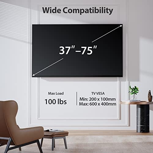 Pipishell TV Zidni nosač za više od 26-60 inčnih televizora do 100 funti - PIMF11 i pipishell TV zidni nosač