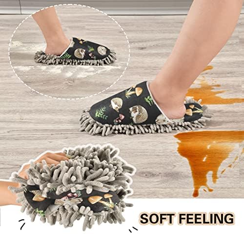 Kigai papuče za čišćenje mikrovlakana Slatke ježeve i gljive cipele za pranje ručica papučica za muškarce / žene