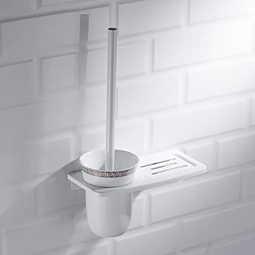 Zaahh toaletna četkica za toaletna četkica za domaćin za domaćin sa zidnom toaletom četkica za kupatilo za kupatilo za čišćenje čišćenja četkica za čišćenje četkica za čišćenje Bijela četka za čišćenje