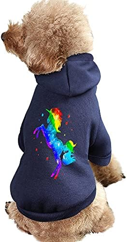 FunnyStar Rainbow Galaxy Jedinson Ispiši kućne ljubimce s kapuljačom za kućne ljubimce Duks pulover