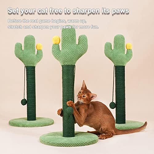 Lüzhong mačji stub za grebanje, mačji grebač za mačke Cactus sa prirodnim Sisalnim užetom za kućne mačke koje