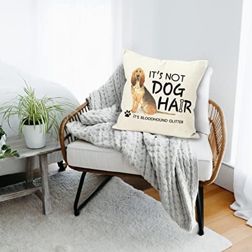 Liosei Funny Dog Citat To nije pseća kosa. Clourhound Glitter akvarel pamučni posteljina jastuk