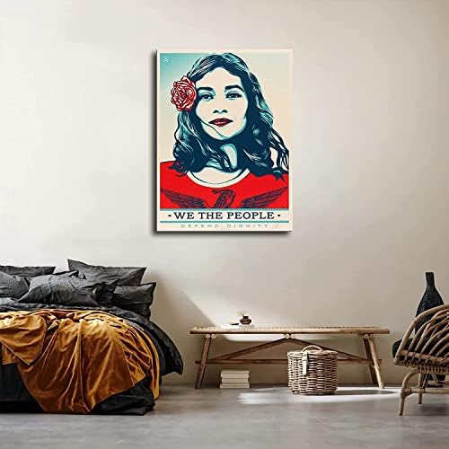 Shepard Fairey Mi narod brani dostojanstveno Poster Platno Ispis zidne umjetnosti Moderna učionica