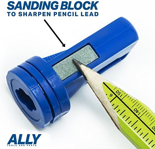 Ally Alats 24 PC Neon Green Carpenter Kit sa olovkom sa tiskanim metričkim ravnalom uključuje oštricu i
