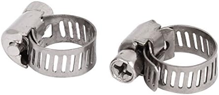 Aexit Stezaljke od nehrđajućeg čelika podesivi 9mm-16mm kabela za uske stezaljke za cijev za cijev za cijev