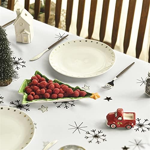 Horaldaily Christmall Stolcloth 60x84 inčni pravokutnik, Buffalo plairano božićno drvce Xmas zimski stol za odmor za odmor za zabavu za dekor za zabavu