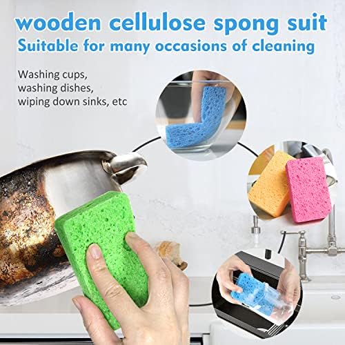 Spunspon nekrbavi pilić - spužve za posuđe za pranje posuđa i čišćenja kuhinje, 12 scret Spungs