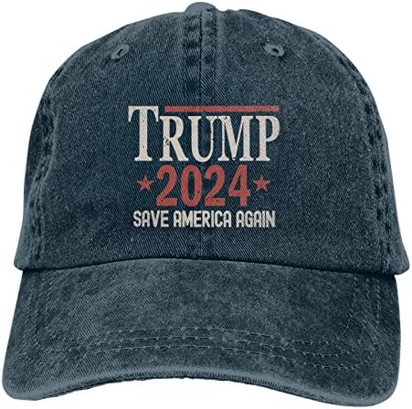 Nuttag Trump 2024 Save America Bejzbol kapu Podesivi zarobljeni šešir za golf Žene Muški kamiondžija