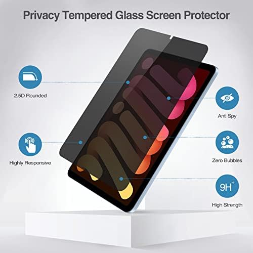ProCase 2 paket zaštitnika ekrana paket sa zaštitom ekrana za privatnost za 2021 iPad Mini 8.3 6th Gen A2567