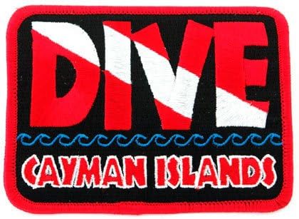 Dive Grand Cayman Islands Patch izvezeni gvožđe na grmljavinu ronilačke zastave Suvenir