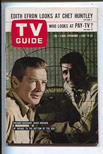 TV vodič 6/19/1965-David Hedison-Richard Basehart-Illinois-bez oznake! Visoka kvaliteta-VF