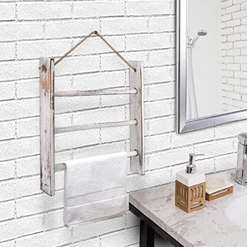 Merdevine stalak za ručnike za kupatilo, deke merdevine za dnevni boravak viseće ćebe merdevine rustikalne