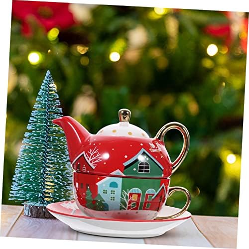 Zerodeko 1 set božićni čaj set za čaj za čaj za čaj za čaj za čaj Poklon set Dekorativni šalica za