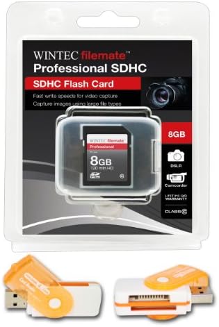 8GB klase 10 SDHC velike brzine memorijska kartica za GoPro HD Surf heroj. Savršeno za brzo kontinuirano snimanje i snimanje u HD-u. Dolazi sa Hot Deals 4 manje sve u jednom čitač okretnih USB kartica i.