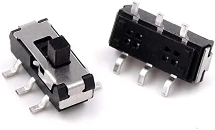 VALOYI MICRO prekidač 10pcs MSS22D18 minijaturni SMD SMT Slide Switch 2P2T 6pin ručka visoka 2 mm za DIY elektronička pribora