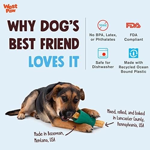 West PAW Funnl igračka za žvakanje pasa-interaktivne igračke za poslastice za pse - igračka koja se može napuniti