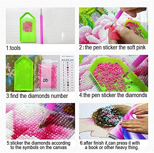 5D Diamond painting Kits za odrasle DIY Diamond Art Pink Bird 32x64in / 80x160cm velika puna